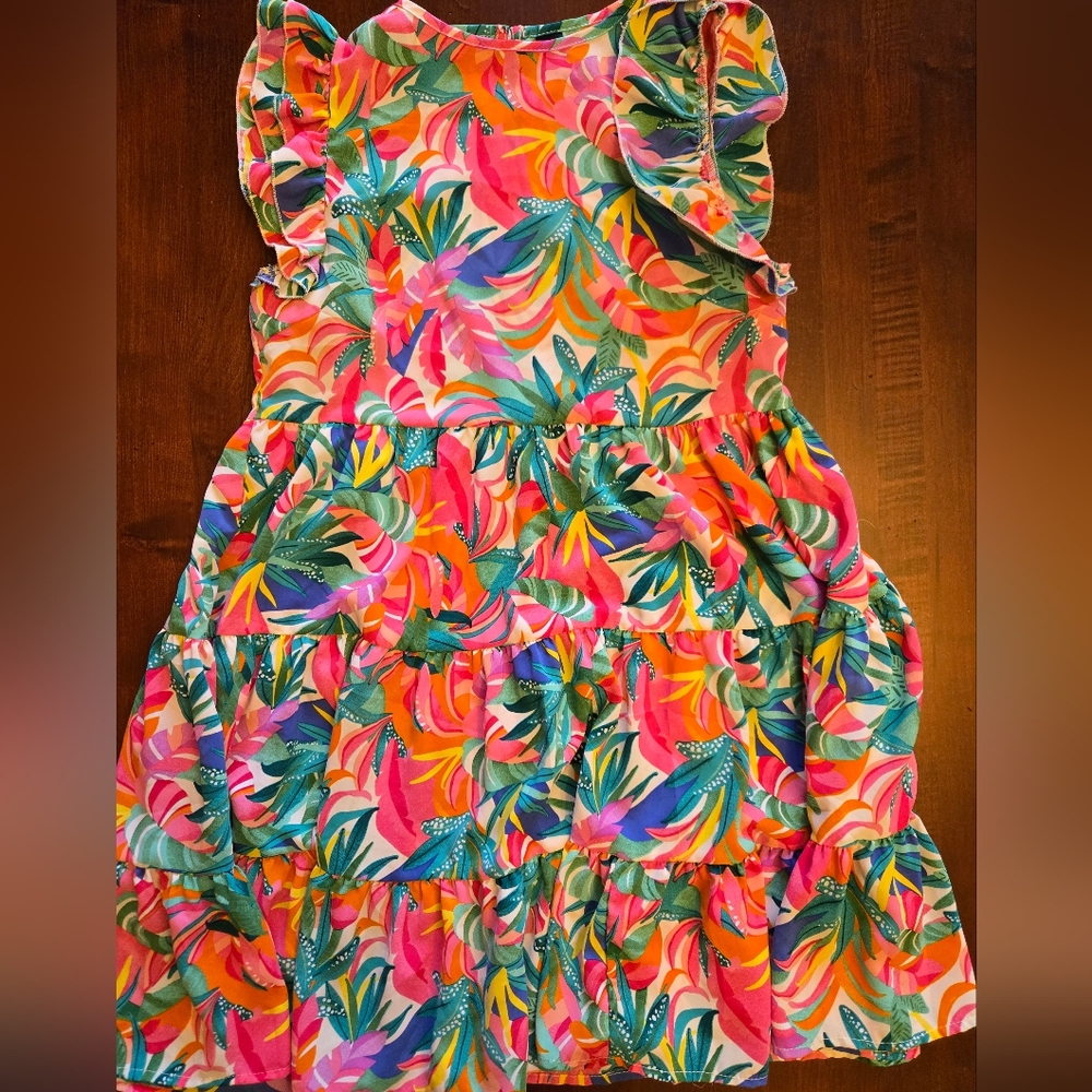 Women's Tropical Print Dress